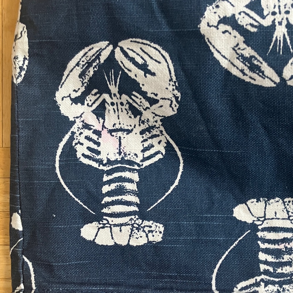 Navy Lobster print rope hem short skirt boutique tapestry gorgeous EUC - Picture 3 of 9